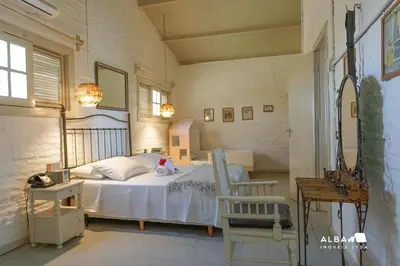 Uma cama ou camas num quarto em Vila Alba