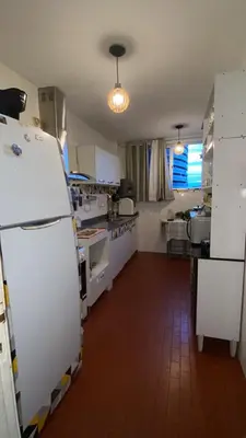 A cozinha ou kitchenette de Seu descanso frente ao mar