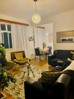 Uma área de estar em Seu descanso frente ao mar