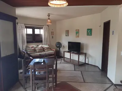 Uma televisão e/ou sistema de entretenimento em Casa Jeri