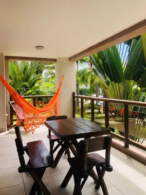 Uma varanda ou terraço em WAI WAI Cumbuco - Frente a Praia