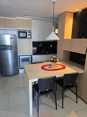 A cozinha ou kitchenette de Terraços para o mar