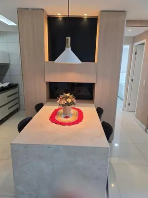 A cozinha ou kitchenette de Terraços para o mar