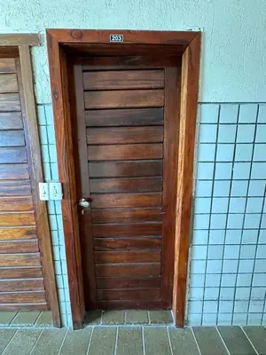 A planta de 203 Flat mobiliado vista mar Praia de Iracema