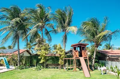 Um jardim no exterior de Recanto Preocupação Zero