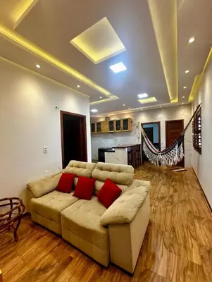 Uma área de estar em Apartamento completo em jijoca