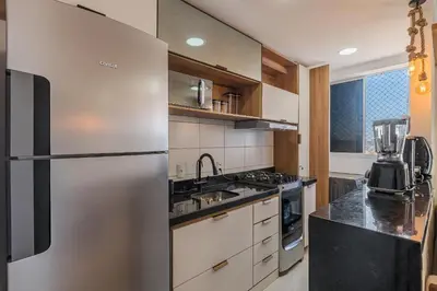 A cozinha ou kitchenette de Mirante #1405 - Apê vista mar por Carpediem
