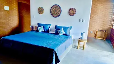 Uma cama ou camas num quarto em Casa Serena Prea