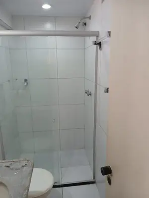 Uma casa de banho em 506 Flat mobiliado Praia de Iracema