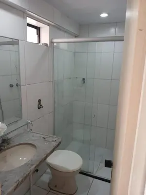 Uma casa de banho em 506 Flat mobiliado Praia de Iracema