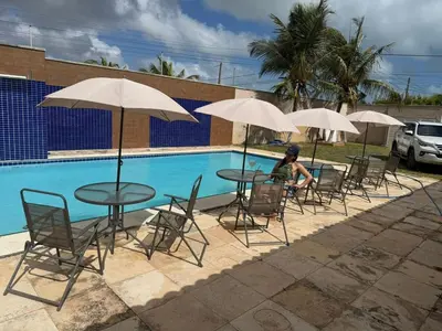 A piscina em ou perto de Casa na Praia de Águas Belas