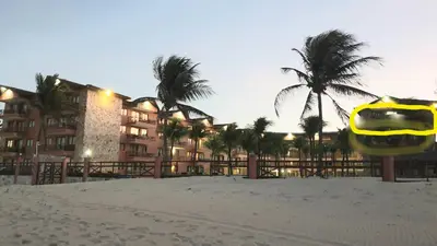 A planta de Beachfront Ap 424B for 2 persons in Kariri Beach Residence
