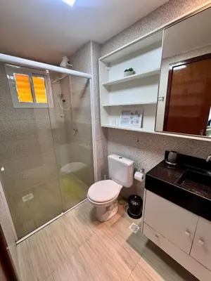 Uma casa de banho em Apartamento Beach place Cumbuco 100metros Praia