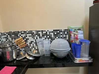 A cozinha ou kitchenette de Linda Casa Aconchegante Aquiraz