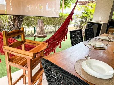 Uma varanda ou terraço em Wai Wai na Praia do Cumbuco - Terreo 102c