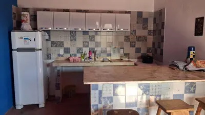 A cozinha ou kitchenette de Chalé marlin azul