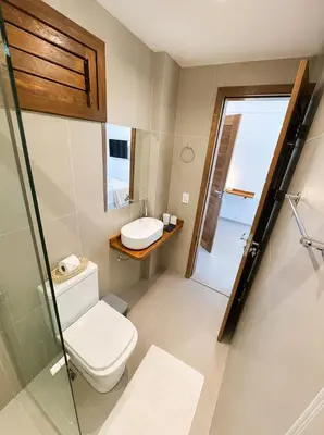 Uma casa de banho em Apartamento Messina - Grupo Messina