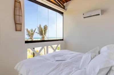 Uma cama ou camas num quarto em Kitesurfing Paradise, Beautiful Beach House