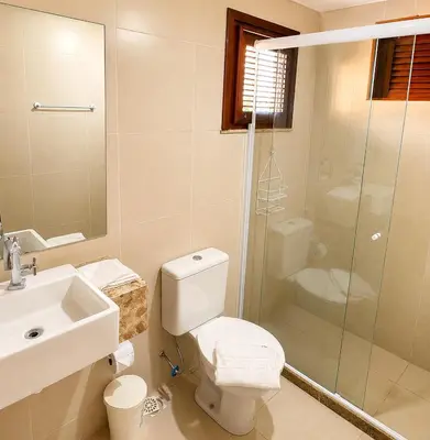 Uma casa de banho em Casa Porto das Dunas