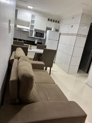 A cozinha ou kitchenette de Central apartamento Flor de Cheiro
