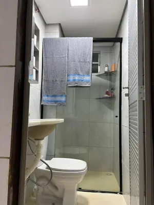 Uma casa de banho em Central apartamento Flor de Cheiro