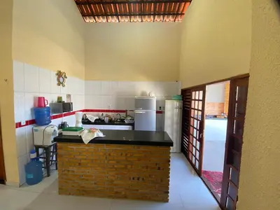 A cozinha ou kitchenette de Casa com piscina beberibe