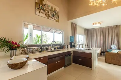 Uma área de estar em Kite Dream Cumbuco Apartments 60 & 120qm