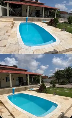 A piscina em ou perto de Casa de praia em Paracuru - Ceará - arejada com piscina