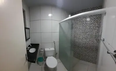 Uma casa de banho em Casa de veraneio