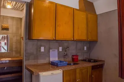 A cozinha ou kitchenette de Vila Lua Aparts - Apartamento 5 - melhor custo beneficio de Jeri