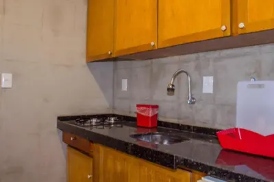 A cozinha ou kitchenette de Vila Lua Aparts - Apartamento 5 - melhor custo beneficio de Jeri