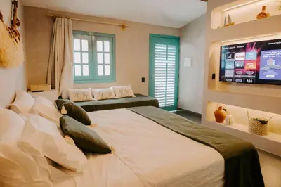 Uma cama ou camas num quarto em Pousada Boutique Preá Beira Mar - Raro Life