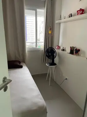 A planta de Flat 2 quartos a 50m da praia perto da feirinha