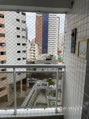 A planta de Flat 2 quartos a 50m da praia perto da feirinha
