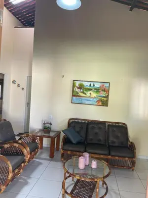 Uma área de estar em Casa reperida