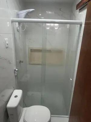 Uma casa de banho em GT Hostel