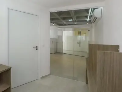 A planta de Flat Luxo 4 Pessoas 500m Praia Meireles Compact