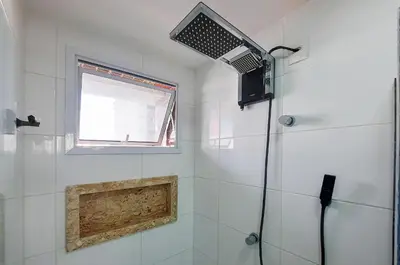 Uma casa de banho em Luxuoso e Moderno Studio One Milenio no Cocó