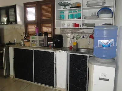 A cozinha ou kitchenette de Lounge Taíba Casa com Vista para o mar a 3 min da Praia Pet-Friendly