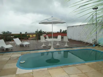 A piscina em ou perto de Lounge Taíba Casa com Vista para o mar a 3 min da Praia Pet-Friendly