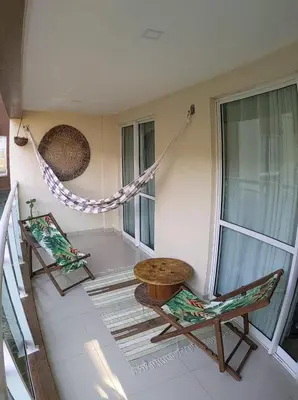 Uma varanda ou terraço em VG Fun Residence Praia do Futuro
