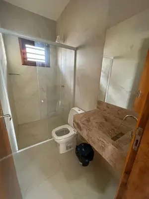 Uma casa de banho em Clube Mirante do Iguape