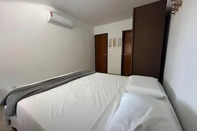 Uma cama ou camas num quarto em BP02 - Toda a família reunida no Cumbuco com piscina por Will