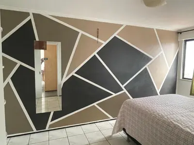 Uma cama ou camas num quarto em Flat Dragão do Mar