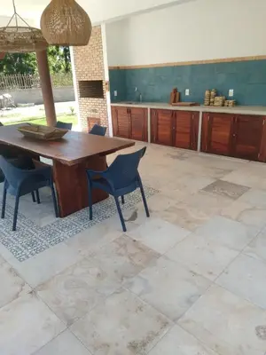 A cozinha ou kitchenette de Villas de Guajirú, Casa 2