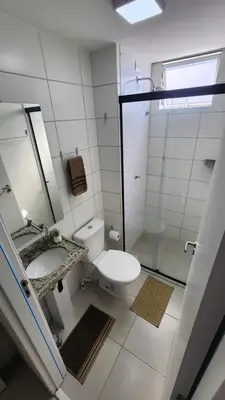 Uma casa de banho em Mirante Clube - Praia do Futuro