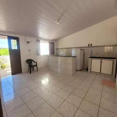 A cozinha ou kitchenette de Apartamento Flecheiras Frente Mar