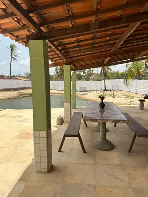 Uma varanda ou terraço em Casa Galeno
