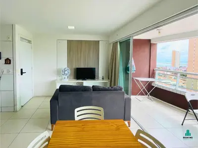 Uma área de estar em Studio Iracema by Holiday Stays