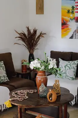 Uma área de estar em Villa Veríssimo Paracuru